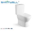 Chaozhou Bathroom SWC2221 Ceramic Toilet 700 * 370 * 790 MM Two Piece Toilets