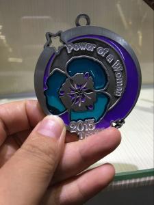 China Translucent Color Enamel Medals Die Casting With 864 * 38mm Sublimated Ribbon wholesale