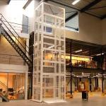 3m-9m Cage Lift Hydraulic Fully Caged Vertical Cargo Lift Warehouse Cargo