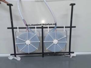 China 400V 3P 24KW Coil Shaped PTFE Heater With Frame SUS316 Tube Outside Cover PTFE For Chemical Liquid wholesale