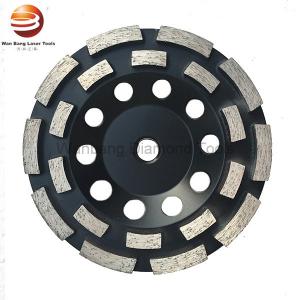 China ISO9001 125mm Bowl Shaped Double Row Diamond Cup Wheel For Floor Grinding wholesale