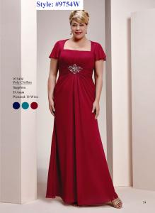China Straps Aline Beaded sash Plus size Chiffon Bridesmaid dress#9754W wholesale