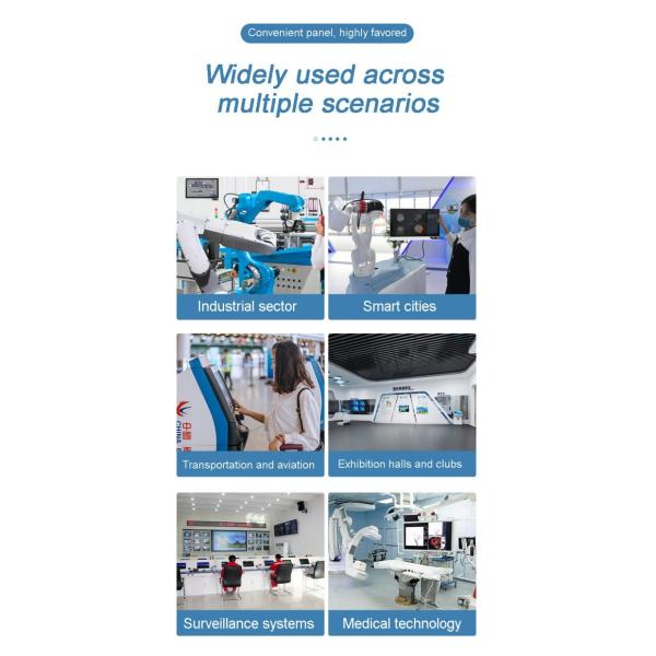 ZXTLCD Ip65 Waterproof Dustproof Industrial Display Devices All in One Embedded Pc 21.5 Inch Cheap Touch Screen Display