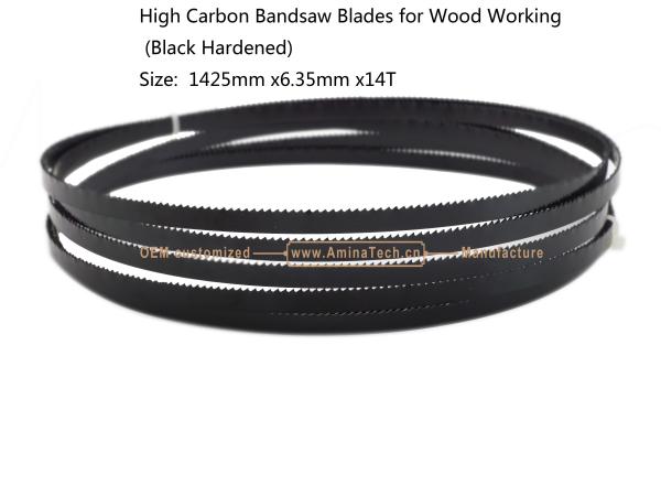 Aminatech High Carbon Bandsaw Blades for Wood Working (Black Hardened) Size: