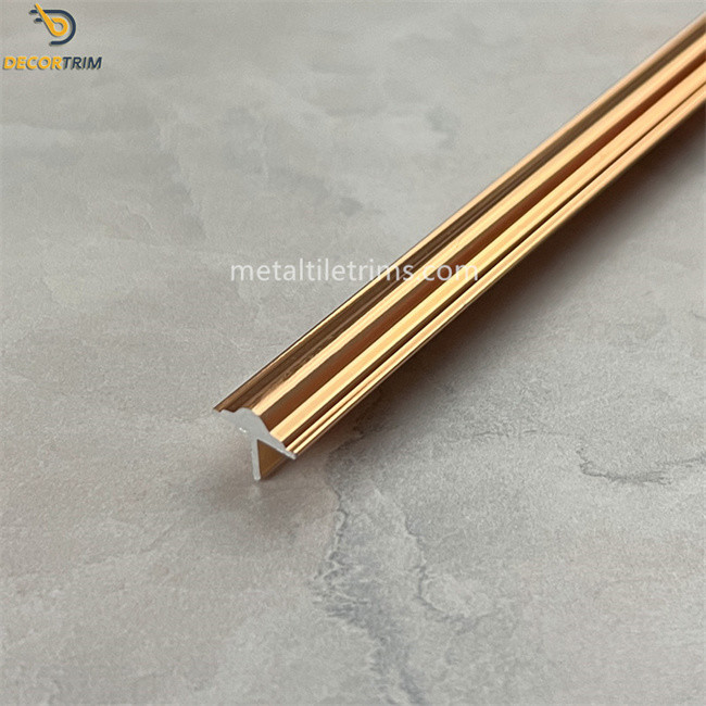 T Trim Edging T Shaped Transition Strip Tile Metal Trim 2.5m / 3m