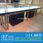 wooden jewelry display showcase/store jewelry stand