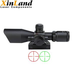 China 2.5-10x40 Red Green Mil Dot Tactical Rifle Scope With Broadband Green Coating wholesale