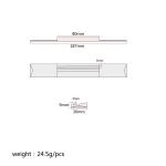 Sturdy 80*3mm Slotted Guitar Bridge Replacement Burlywood Color