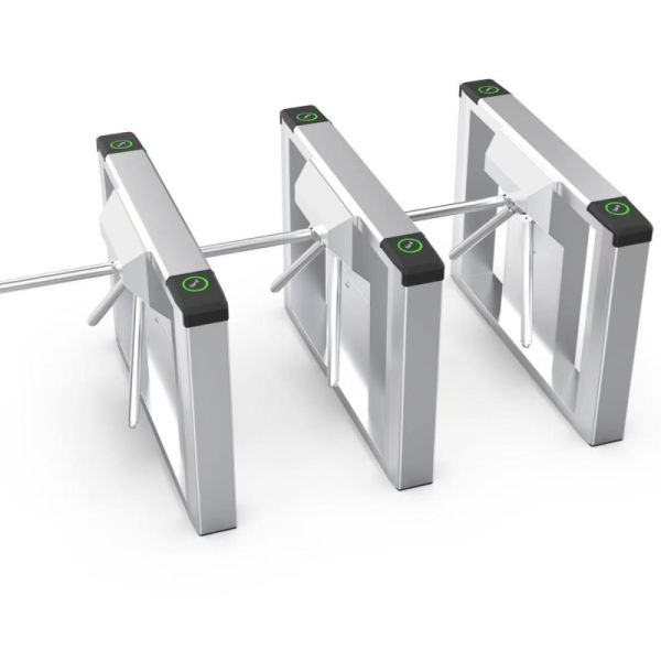 Dual Motor Fully Automatic Tripod Turnstile Gate Access Control with Face Recognition