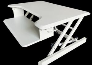 China Ergonomic Techniques Modern Computer Desk 800 * 520mm In Black / White wholesale