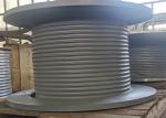 Heavy Duty 35t Capacity Crane Winch Drum With Lebus Rope Grooves