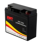 24V 12AH VRLA Lifepo4 Battery Deep Cycle Lithium Iron Phosphate Battery Max