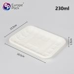Customized Disposable plastic cornstarch compostable meat trays/food tray/fruit