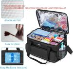 Large Insulated Medical Bag With Adjustable Dividers, Easy Clean Trauma Bag,