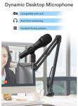 140dB SPL Wired Dynamic Instrument Microphone 180mm Length