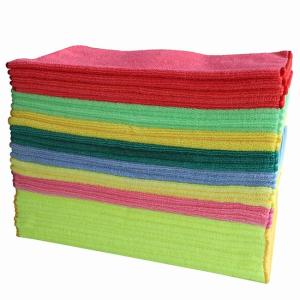 China Quick Dry Reusable 40x40cm Microfiber Polishing Towels Cloth Anti Static wholesale