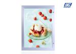 Waterproof LED Advertising Boards Door Open Lockable Silver Frame Silk - Screen