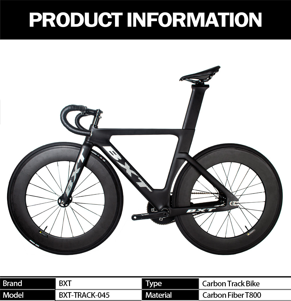 Professional Carbon Fiber Track Bike 700C EPS Technology Fixed Gear Bicycle