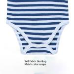 Custom Summer 100% cotton embroidered Stripe Solid Print knitted newborn baby