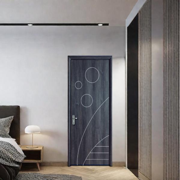 Juye WPC Hollow Doors The Brown Interior Space Waterproof Moisture-proof Mold