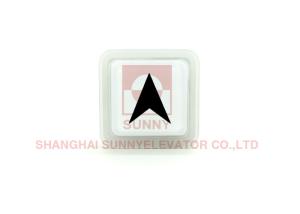 China Elevator Parts Durable Plastic Push Button Light Without Braille 12VDC And 24VDC wholesale