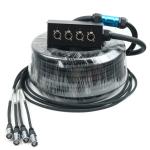 Multi-Channel 4 Channel Signal Sockets Industrial Electric CAT6 SF/UTP Network
