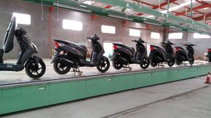 China High Efficiency Motorbike / Motorcycle Assembly Line Production System Spray Paint Booth wholesale