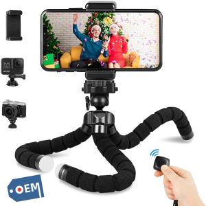 China Flexible Phone Tripod Mini Camera Tripod for iPhone, Octopus Tripod with Remote and Phone Holder, 360° Rotating Vlogging wholesale