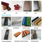 Silver White Powder Coating 6063 T5 Extrusion Aluminium Profile