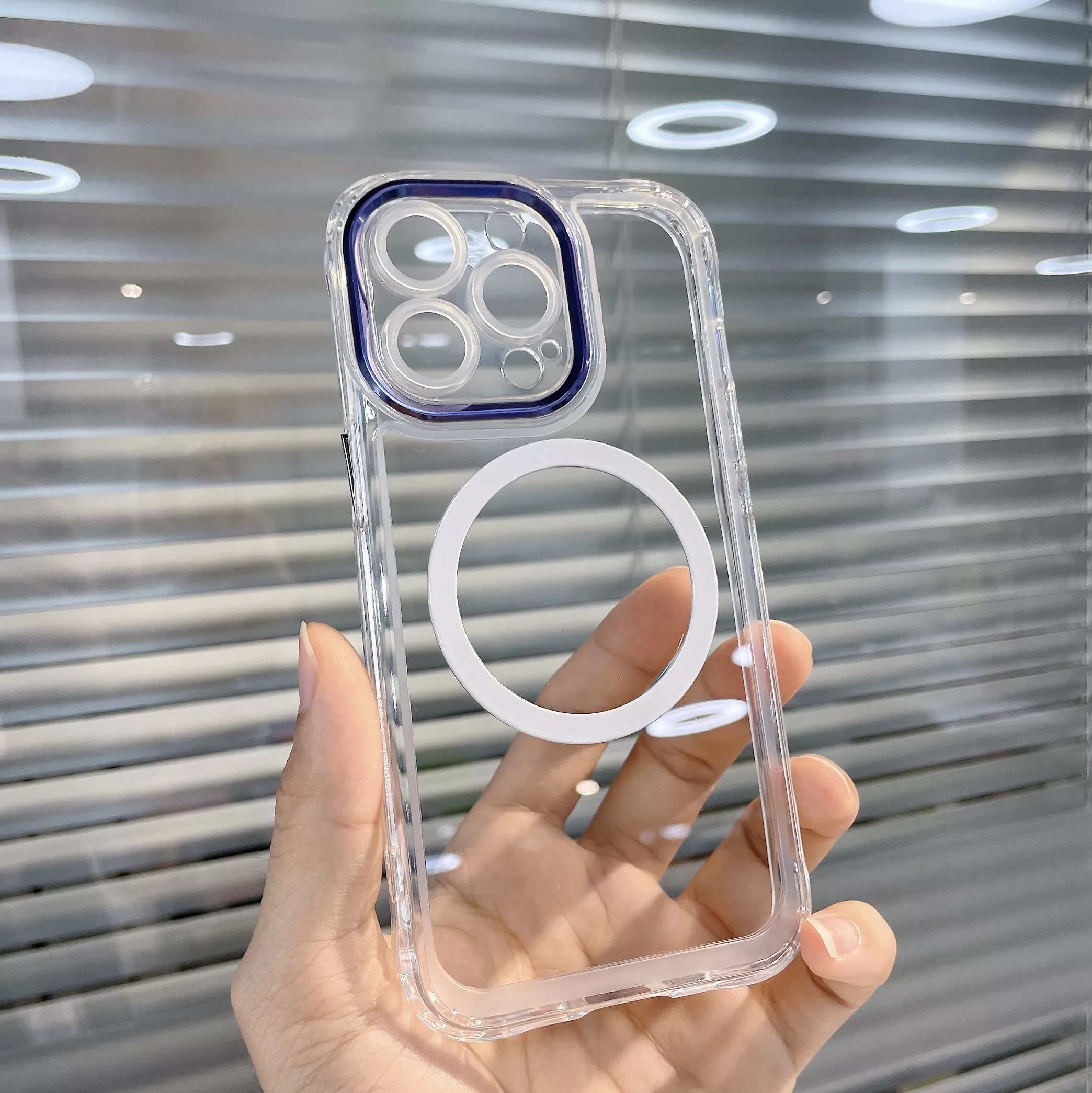 Support Wireless Charge Soft Silicone Phone Case For Iphone 13 Pro Max Magnetic Cover