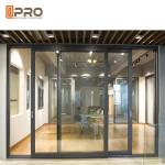 Soundproof Aluminium Sliding Glass Doors Manual Control