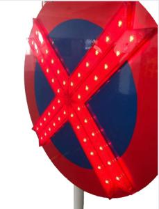 China 6V Lamps Aluminum LED Reflective Traffic Signs Red Waterproof wholesale