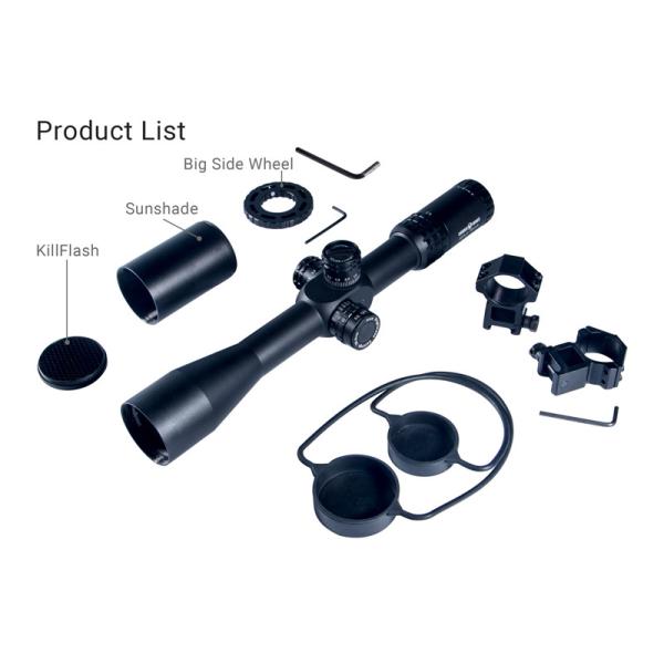 Zero Locking Target Turrets Tactical Hunting Scope MOA Audible / Resettable Windage
