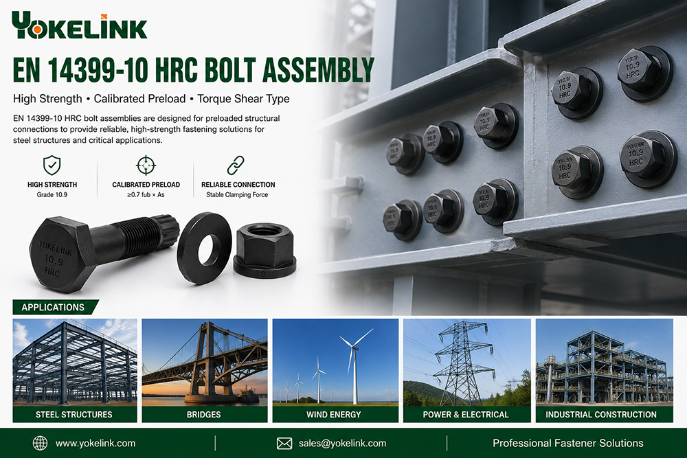 EN14399-10 HRC Tension Control Bolt with Cup Head