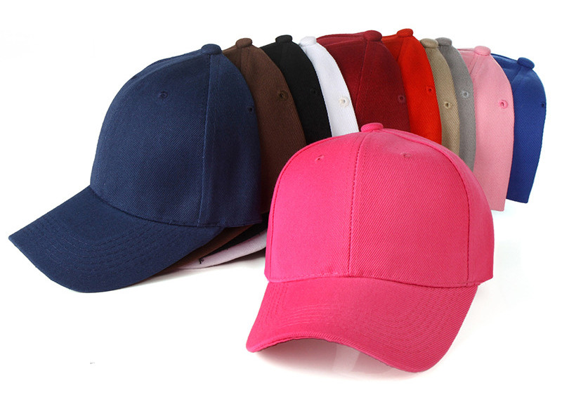 D88* H90mm cotton Advertising Baseball Caps , Exhibition Blank Ball Caps