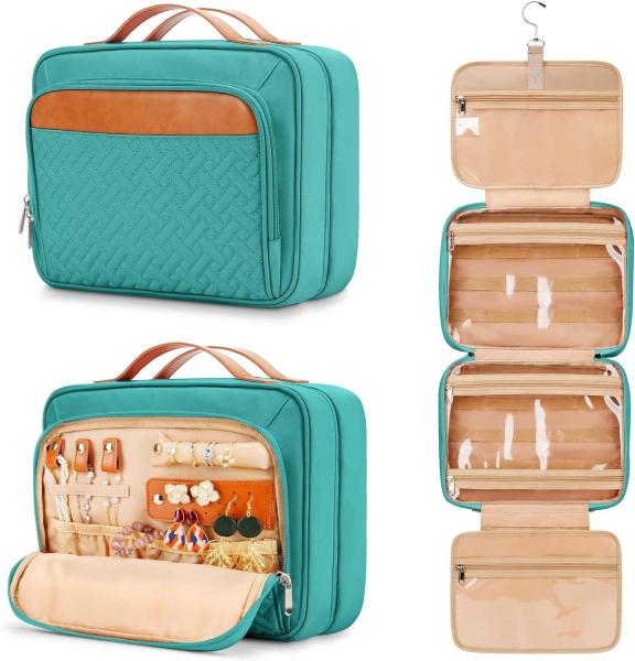 Medium Waterproof Hanging Makeup Accessories Cosmetic Essentials Dopp Kit Custom