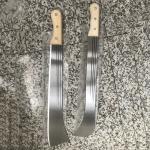 11in Wooden Handle Machete Cane Farming Cutting Tools 1.6mm 50MN