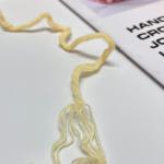 3.2NM 8 Ply Milk Cotton Yarn For Hand Knitting Bag Stockings