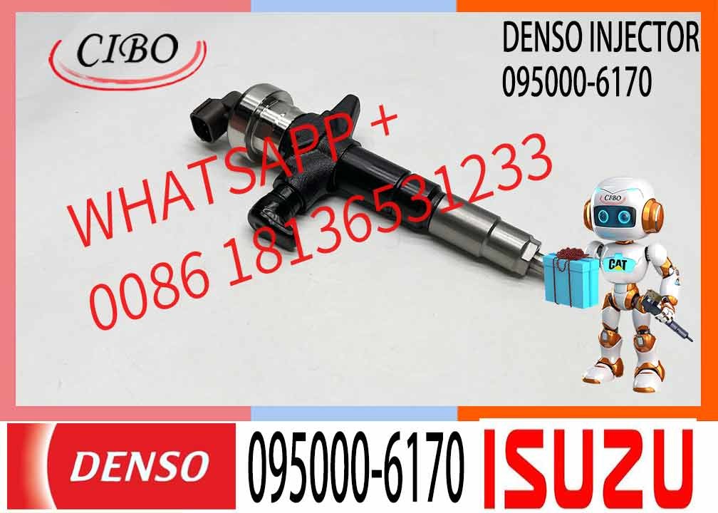 Denso Fuel Injector assy 095000-6170 8-98055863-0 8-98011605-0 For ISUZU D-MAX diesel Engine 4JJ1