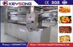 Electric Continuous Fryer Machine , Nuts Seafood Pellet Small Fryer Machine