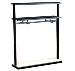 Metal / Wood Customized Color Display Rack Stand Garment Showrooms 600*500