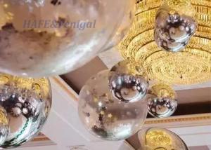 China PVC Large Mirror Inflatable Balls Double Layer Reflective Giant Decoration wholesale