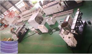 China 10-38mm 0.5-2inch Fiber Reinforced PVC Pipe Machine Flexible Ventilation Duct Conduit Soft Pvc Pipe Production Line wholesale