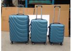 Carry On 3 Pcs Luggage Travel Set Bag ABS Trolley Suitcase 2 Zippers Framed For