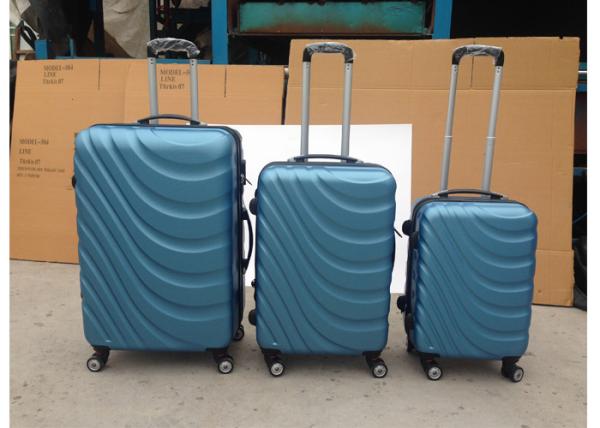 Carry On 3 Pcs Luggage Travel Set Bag ABS Trolley Suitcase 2 Zippers Framed For