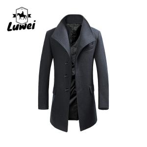 China Winter Men Jacket Chaquetas Rectas Para Hombre Blouson Utility Outerwear Long Overcoat Elegant Slim Long Coats wholesale