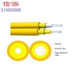 Multimode Fiber Optic Indoor Cable , Dual Optical Cable Hydrolysis Resistant