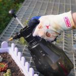 POPALM Outdoor Garden Gloves Digital Animal Print Latex Coated Breathable