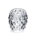 Clear Rhombus Candle Holder Tealight Set for party wedding decoration