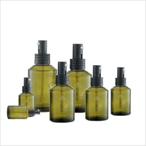 China 15-200ml Toner Cosmetic Lotion Pump Bottle Round Sidelind Shoulder wholesale
